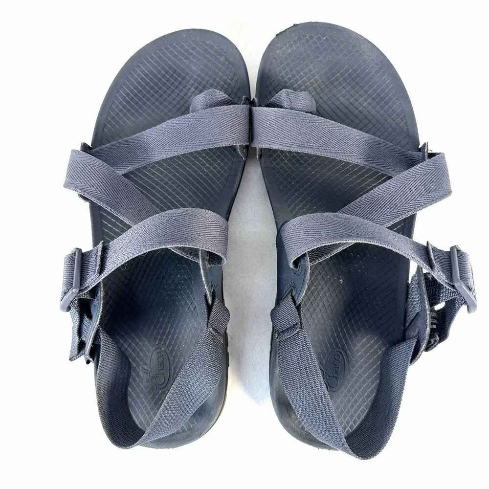 New Chaco Lowdown 2 Sandals Mens Blue Hiking Shoes Z Strap Walking Water Sz 10